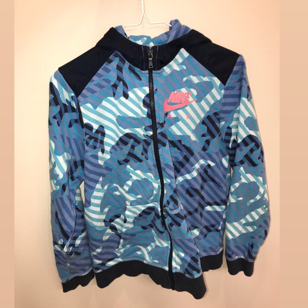 Blue Camo Nike Sweatshirt